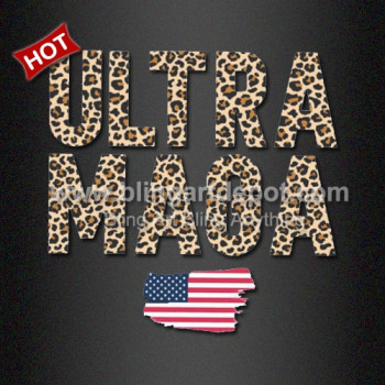 Iron On Ultra Maga Zebra US Flag DTF Transfers Iron On Ultra Maga Zebra US Flag DTF Transfers